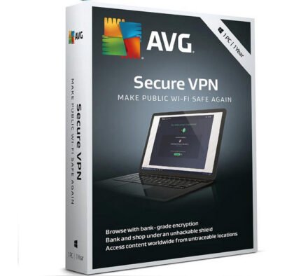 Clé de produit mondiale AVG Secure VPN 1 an 10 appareils